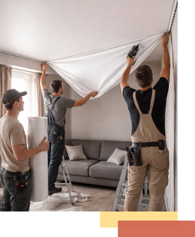 Монтаж сатинового натяжного потолка в Кстово качественно и быстро