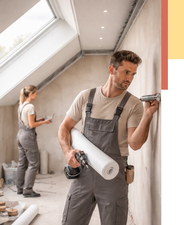 Монтаж натяжного потолка на мансарде в Кстово от 3564 руб. | ОТДЕЛОЧНИК-Ксв