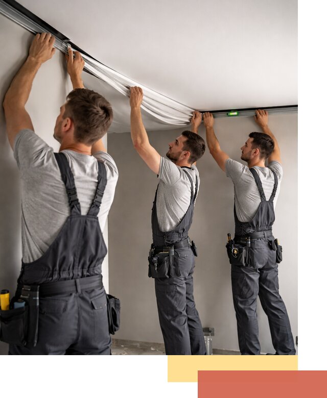 Теневые натяжные потолки в Кстово: монтаж и отделка быстро и качественно