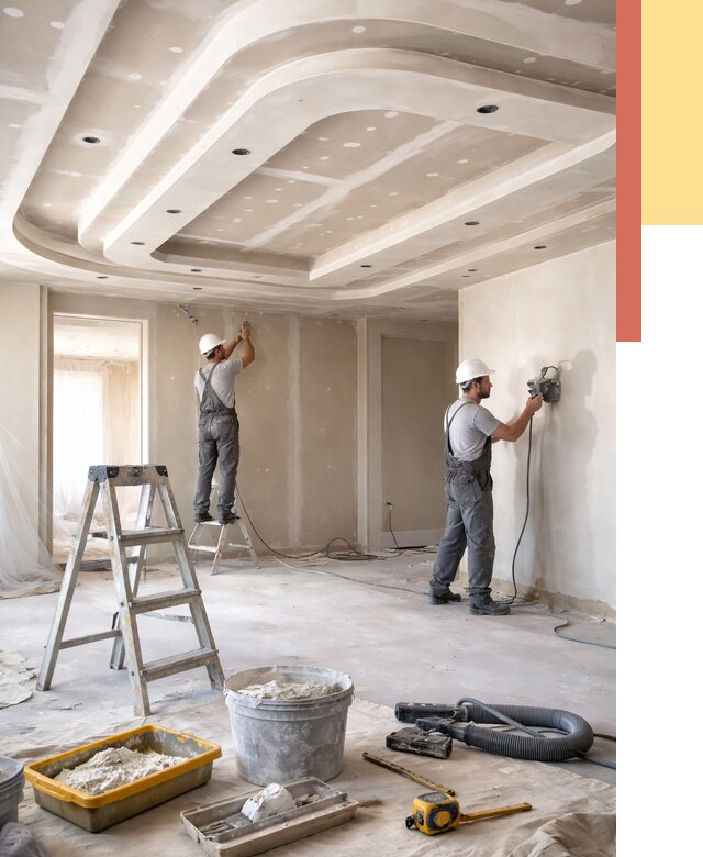 Многоуровневый потолок из гипсокартона в Кстово от 764 руб. под ключ | ОТДЕЛОЧНИК-Ксв