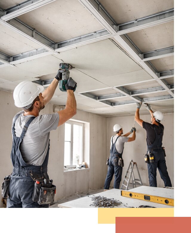 Кессонный потолок из гипсокартона под ключ в Кстово