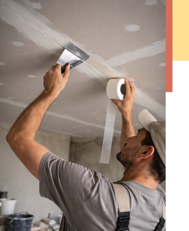 Обработка швов потолка ГКЛ в Кстово от 7638 руб. под ключ | ОТДЕЛОЧНИК-Ксв