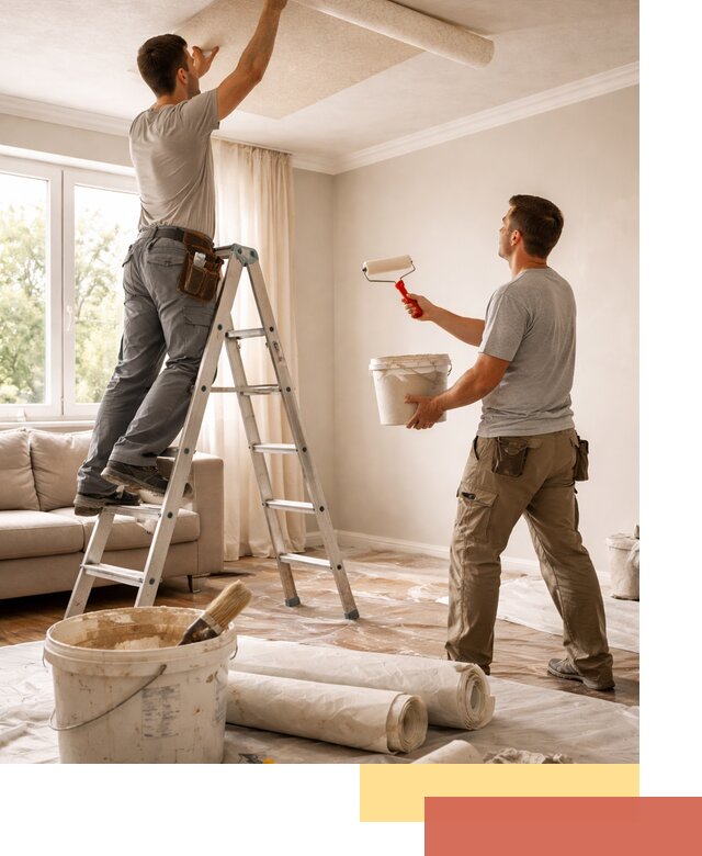 Поклейка обоев на потолок в Кстово — качественно и быстро