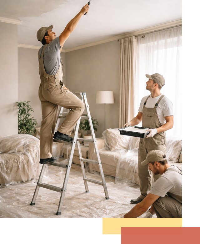 Покраска потолков акриловой краской в Кстово качественно и быстро