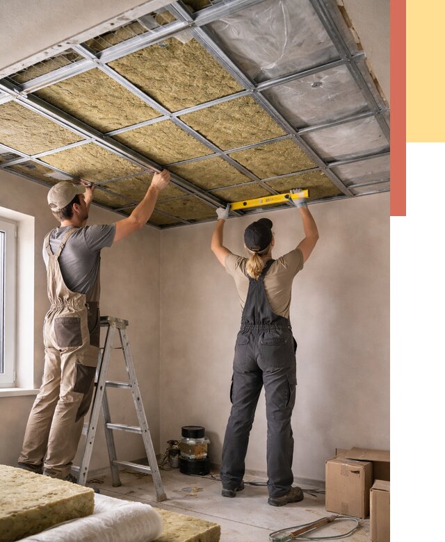 Шумоизоляция потолка в Кстово от 1273 руб. под ключ — услуги ОТДЕЛОЧНИК-Ксв